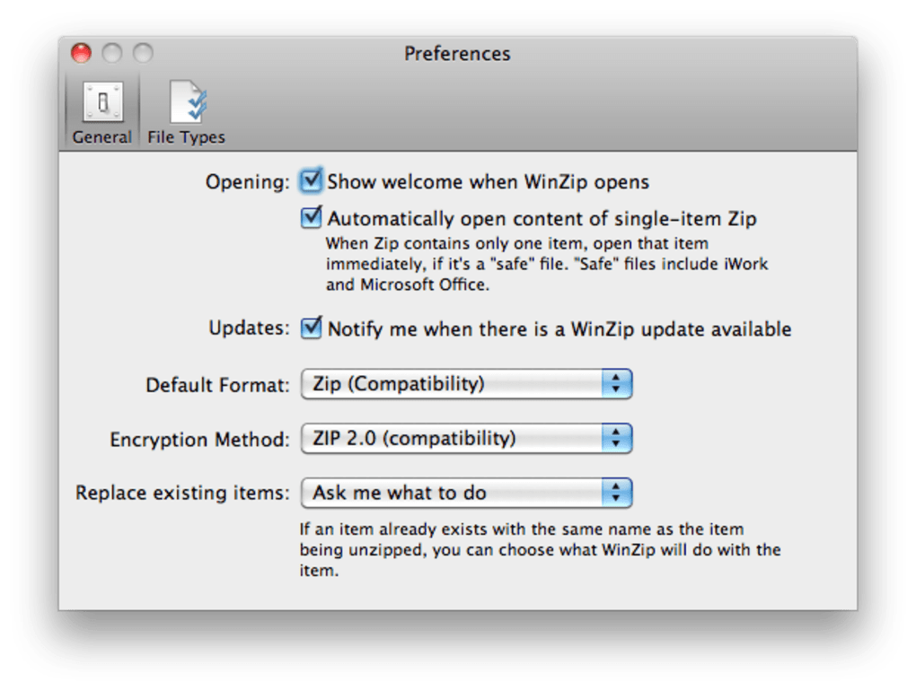 WinZip Mac Edition 2.0